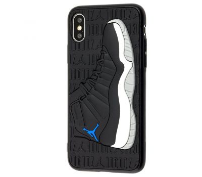 Чохол для iPhone X / Xs Sneakers Brand jordan чорний / сірий