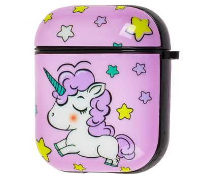Чохол для AirPods Young Style unicorn рожевий 2712812