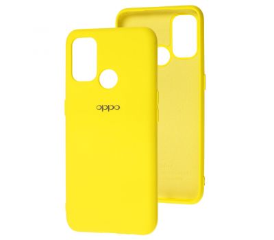 Чохол для Oppo A53/A32/A33 Silicone Full жовтий