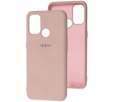 Чохол для Oppo A53/A32/A33 Silicone Full рожевий / pink sand