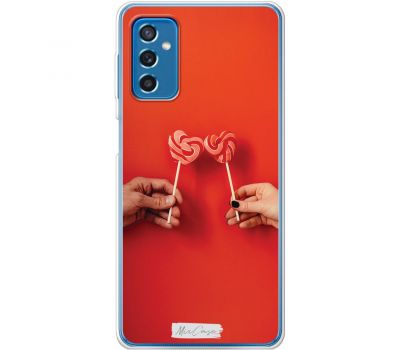 Чохол для Samsung Galaxy M52 (M526) Mixcase для закоханих цукерки на п