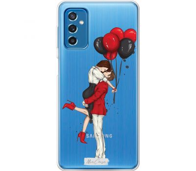 Чохол для Samsung Galaxy M52 (M526) Mixcase для закоханих пара з кулька