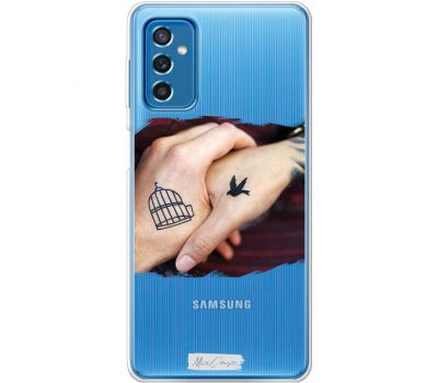 Чохол для Samsung Galaxy M52 (M526) Mixcase закохана пара татуювання