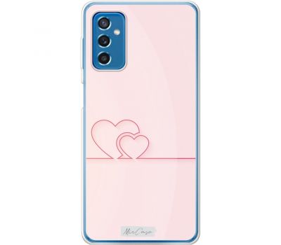 Чохол для Samsung Galaxy M52 (M526) Mixcase для закоханих серця на ро