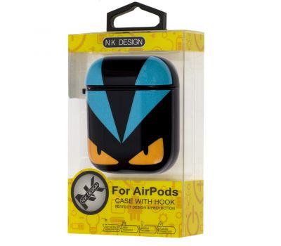 Чохол для AirPods Young Style Fendi чорно-блакитний 2716397
