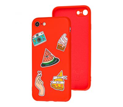 Чохол для iPhone 7/8/SE2 Wave Fancy color style watermelon/red