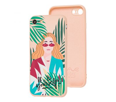 Чохол для iPhone 7 / 8 / SE2 Wave Fancy girl go wild / pink sand