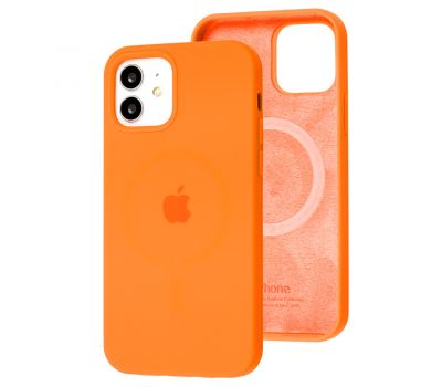 Чохол для iPhone 12 / 12 Pro MagSafe Silicone Full Size kumquat