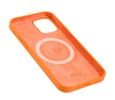 Чохол для iPhone 12 / 12 Pro MagSafe Silicone Full Size kumquat 2719352