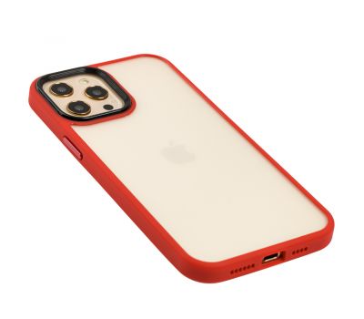 Чохол для iPhone 12 Pro Max Metal Buttons червоний 2720609