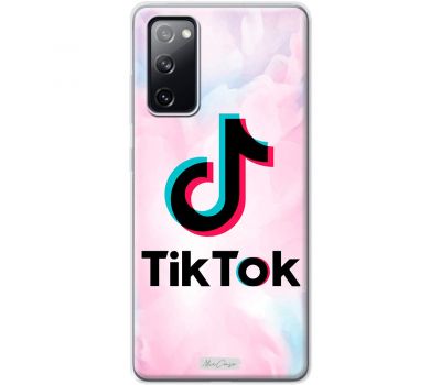 Чохол для Samsung Galaxy S20 FE (G780) TikTok чорне чорне на кольоровому