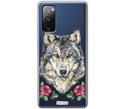 Чохол для Samsung Galaxy S20 FE (G780) Mixcase вовк з квітами