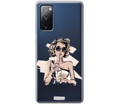 Чохол для Samsung Galaxy S20 FE (G780) MixCase дівчина з коктейлем