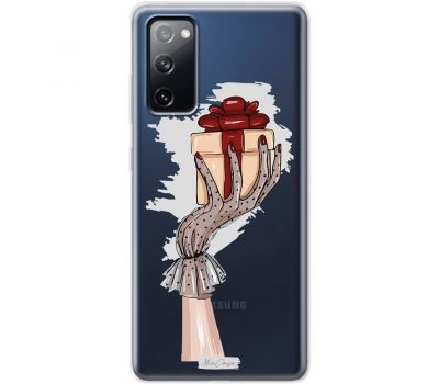 Чохол для Samsung Galaxy S20 FE (G780) MixCase дівчина в рукавичці з подарунком