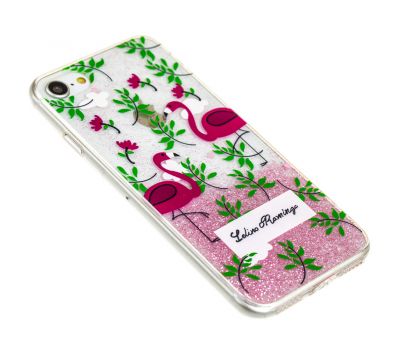 Чохол Chic Kawair для iPhone 7/8 рожеві два фламінго 2726329