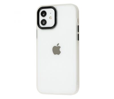 Чохол для iPhone 12/12 Pro Metal Buttons білий