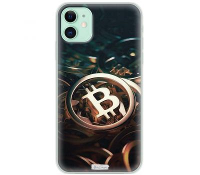 Чохол для iPhone 11 MixCase гроші биткоин темний