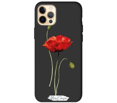 Чохол для iPhone 12 Pro Max Mixcase чорний дизайн 24