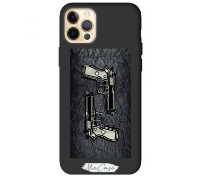 Чохол для iPhone 12 Pro Max Mixcase чорний дизайн 35