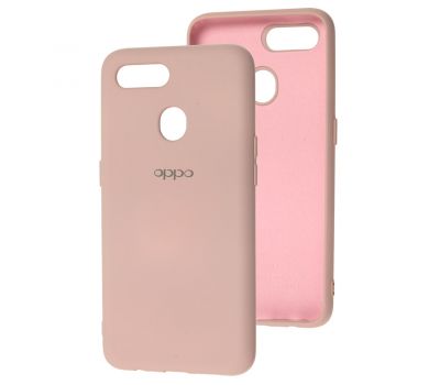 Чохол для Oppo A5s / A12 Silicone Full рожевий / pink sand