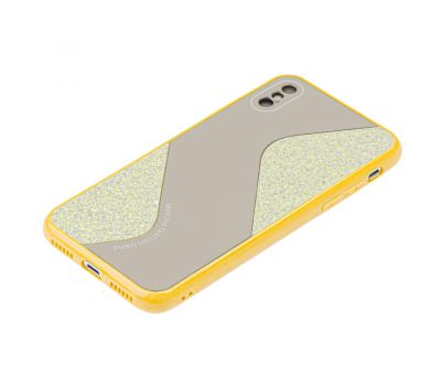 Чохол для iPhone Xs Max Shine mirror жовтий 2735940