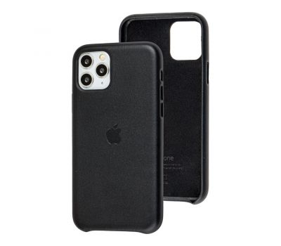 Чохол для iPhone 11 Pro Leather case (Leather) чорний