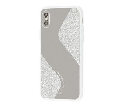 Чохол для iPhone X / Xs Shine mirror білий
