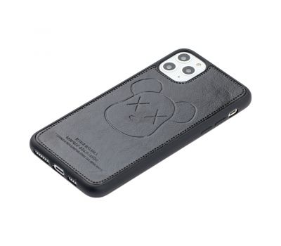 Чохол для iPhone 11 Pro Max Kaws leather чорний 2737287