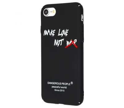 Чохол Daring для iPhone 7/8 матове покриття чорний make love