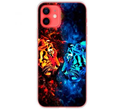 Чохол для iPhone 12 MixCase звірі два тигри