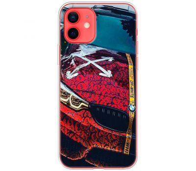 Чохол для iPhone 12 MixCase авто бмв з малюнком долара