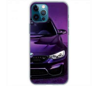 Чохол для iPhone 12 Pro MixCase авто бмв фіолетовий