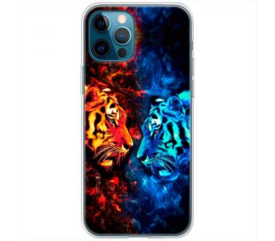 Чохол для iPhone 12 Pro MixCase звірі два тигри