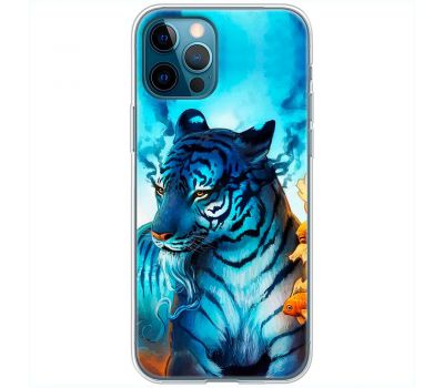 Чохол для iPhone 12 Pro MixCase звірі білий тигр