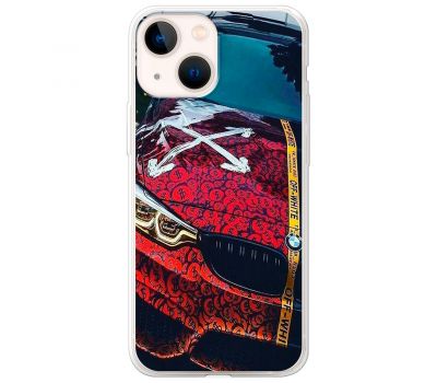 Чохол для iPhone 13 MixCase авто бмв з малюнком долара