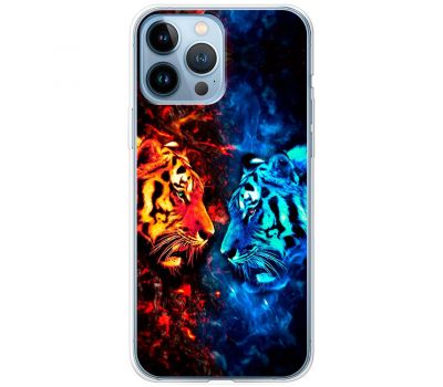 Чохол для iPhone 13 Pro MixCase звірі два тигри