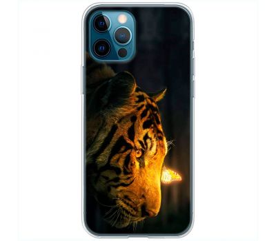 Чохол для iPhone 12 Pro Max MixCase звірі тигр з метеликом