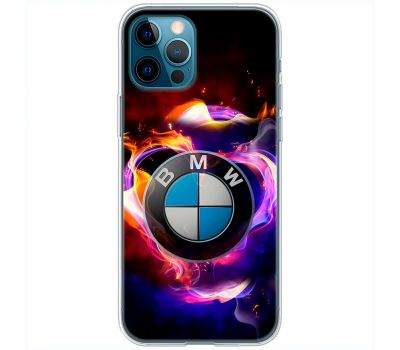 Чохол для iPhone 12 Pro Max MixCase авто бмв лого в диму