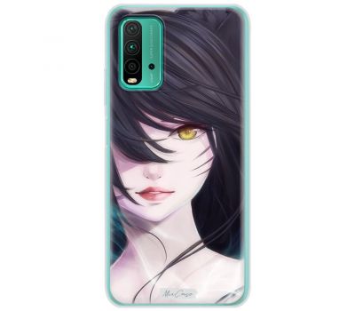 Чохол з аніме для Xiaomi Redmi 9T MixCase дівчинка із золотими очима