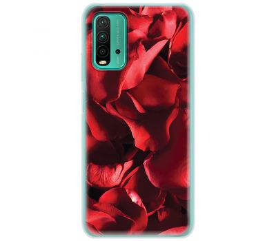 Чохол для Xiaomi Redmi 9T MixCase для закоханих червона троянда