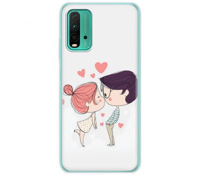 Чохол для Xiaomi Redmi 9T MixCase для закоханих поцілунок