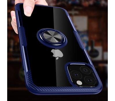 Чохол для iPhone 11 Pro Deen CrystalRing із кільцем синій 2743003
