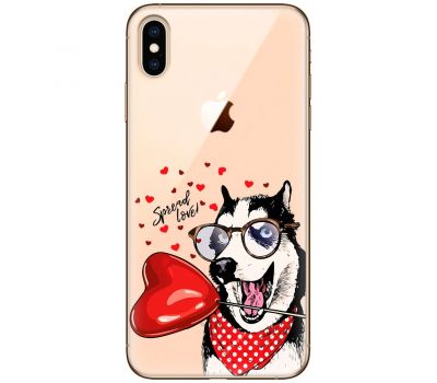 Чохол для iPhone XS Max MixCase день закоханих закоханий собака