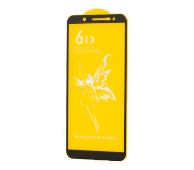 Захисне скло 6D Premium для Samsung Galaxy A6 2018 (A600) чорне (OEM)