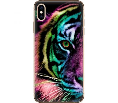 Чохол для iPhone XS Max MixCase звірі кольоровий тигр