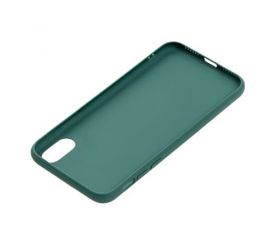 Чохол для iPhone X / Xs Leather cover зелений 2744626