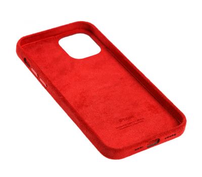 Чохол для iPhone 12 / 12 Pro Alcantara 360 червоний 2744616