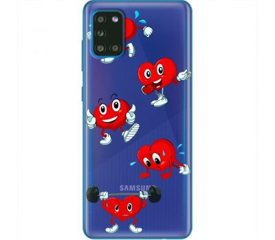 Чохол для Samsung Galaxy A31 (A315) MixСase день закоханих смайлик серце