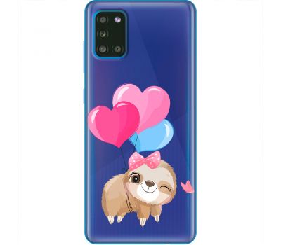 Чохол для Samsung Galaxy A31 (A315) MixСase день закоханих лінивець з шаприками