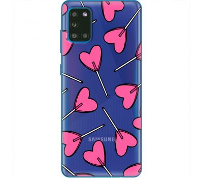 Чохол для Samsung Galaxy A31 (A315) MixСase день закоханих цукерка серце